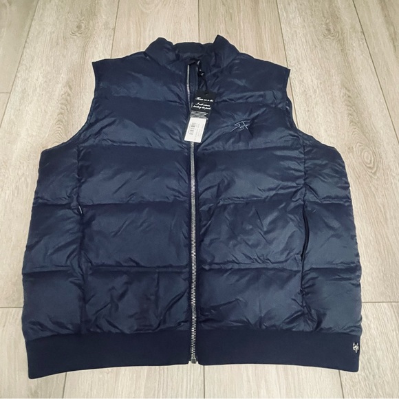 NWT Greyson Women’s Full Zip Puffer Bomber Vest blue , size M - MSRP $298 - Picture 3 of 9